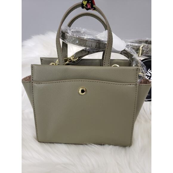 NEW Steve Madden Bolton Mini Crossbody Purse Handbag with Scarf Olive Green - Picture 3 of 7